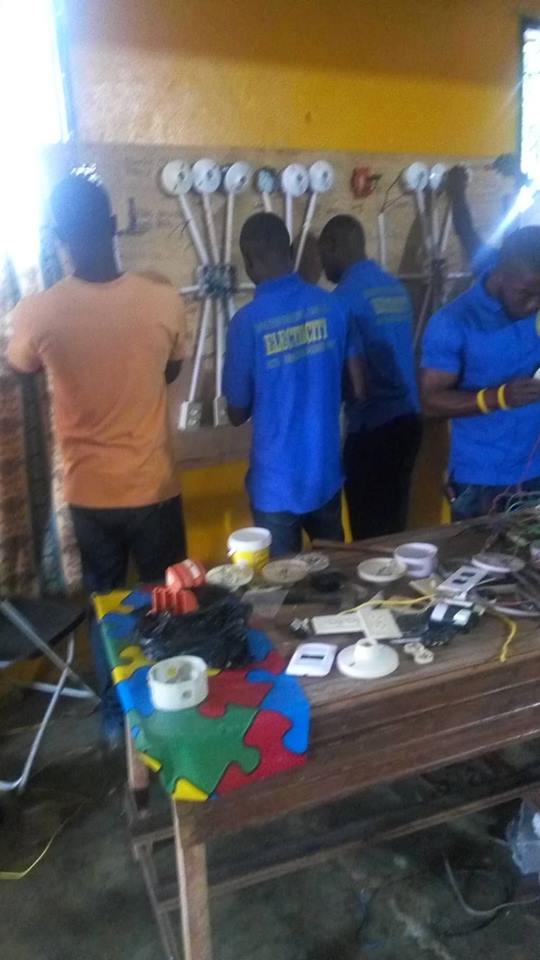 Young Electricians Learning to Light the World