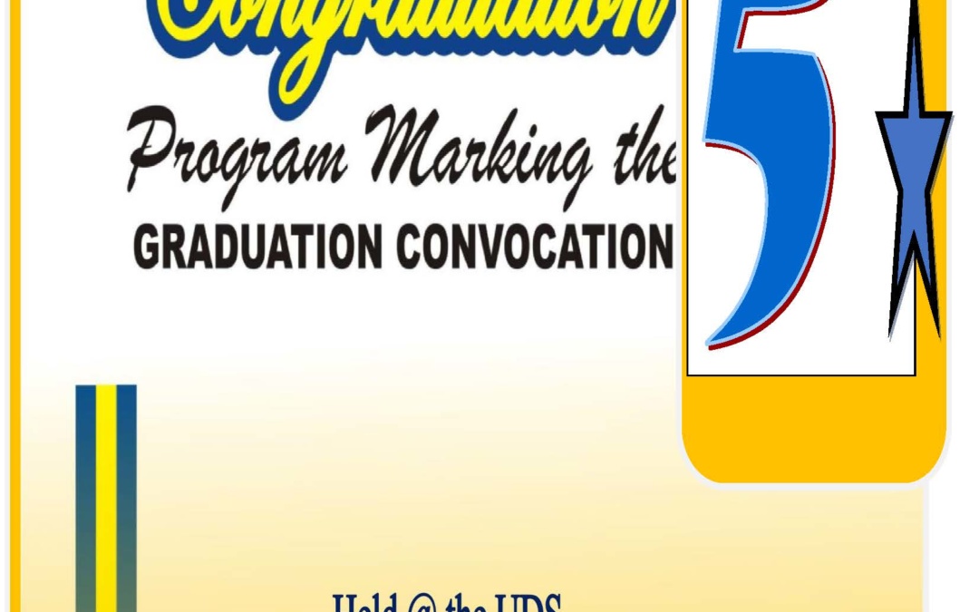 Download Your Souvenir 5th Graduation Ceremony Program