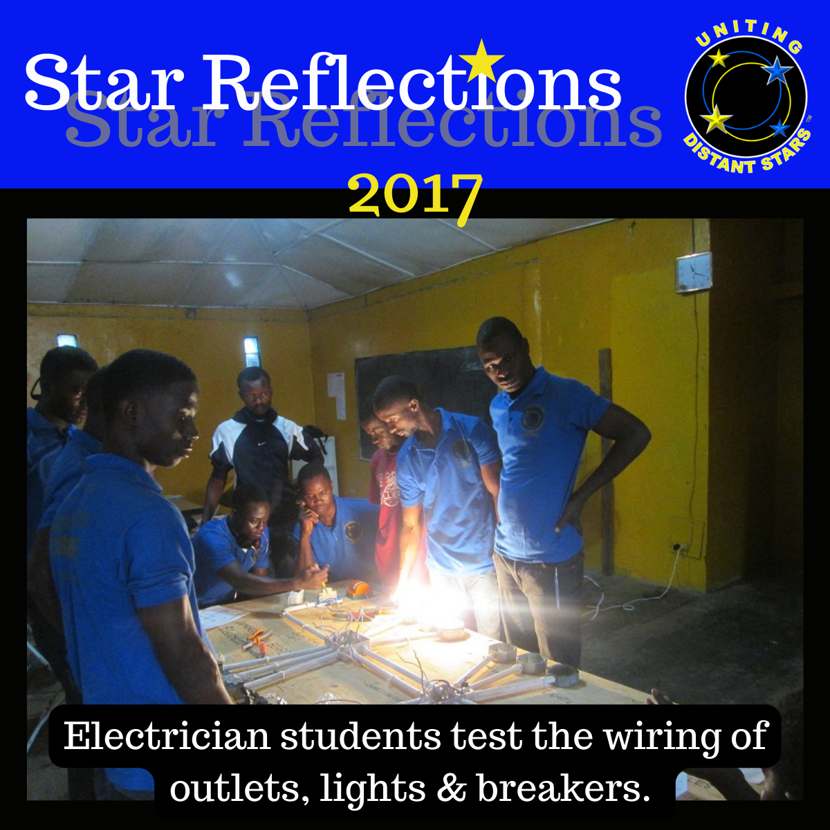 Star Reflection –Remember 2017 With a Volunteer Reflection, Students Applying Skills, and Our First House Party